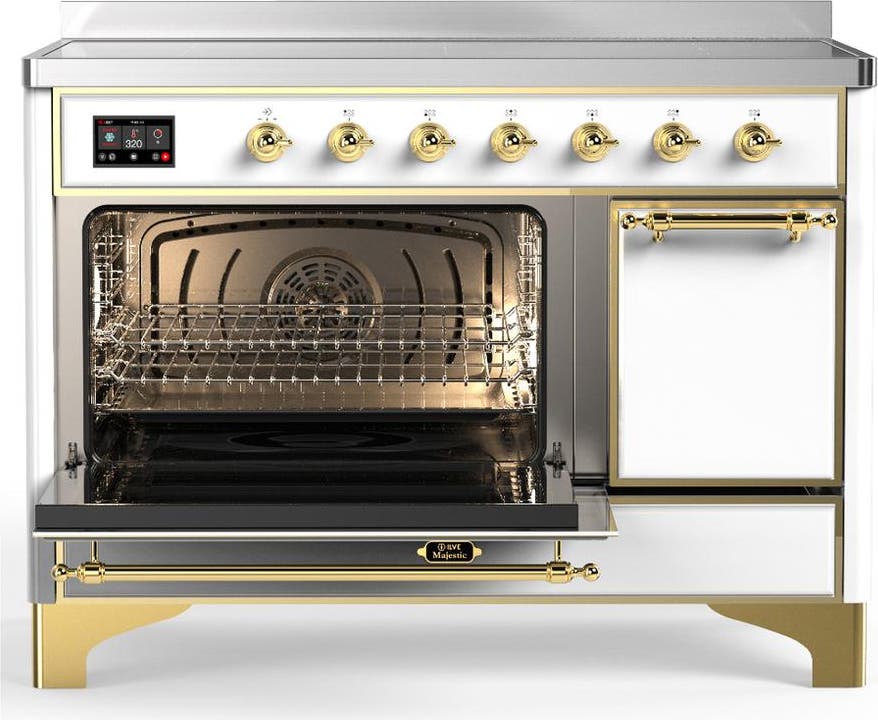 Ilve UMIB48QNR3WHG White With Brass Trim