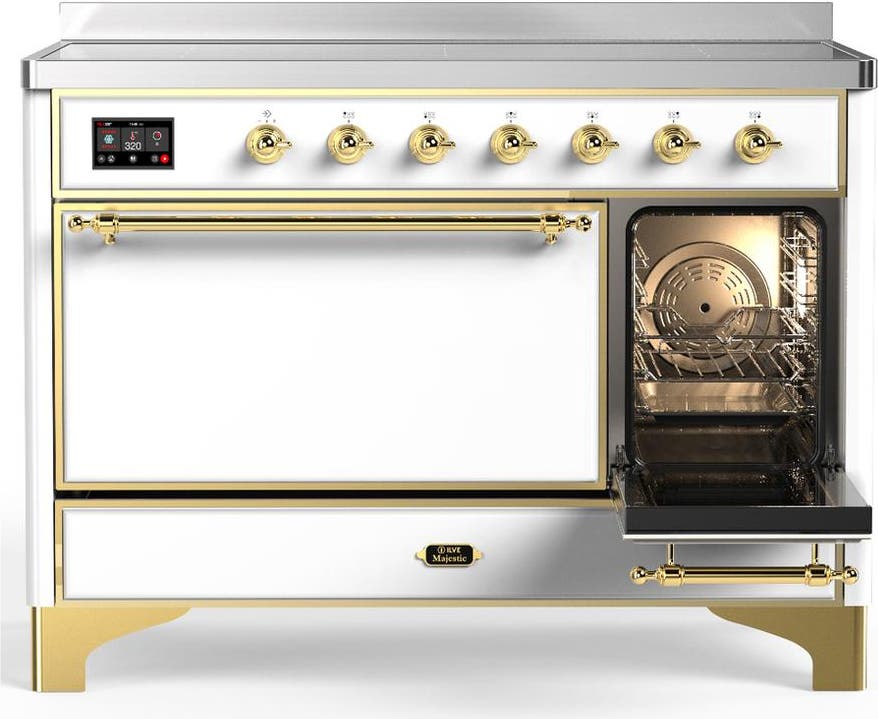 Ilve UMIB48QNR3WHG White With Brass Trim