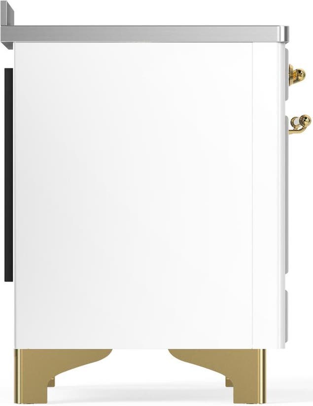 Ilve UMIB48QNR3WHG White With Brass Trim