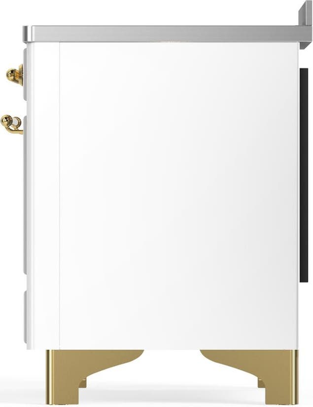 Ilve UMIB48QNR3WHG White With Brass Trim