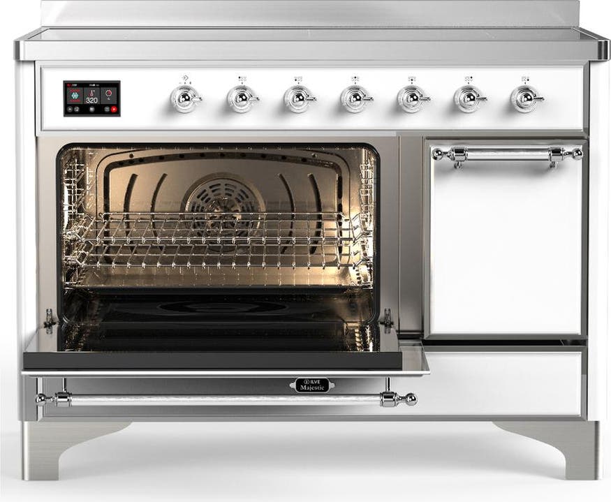 Ilve UMIB48QNR3WHC White With Chrome Trim