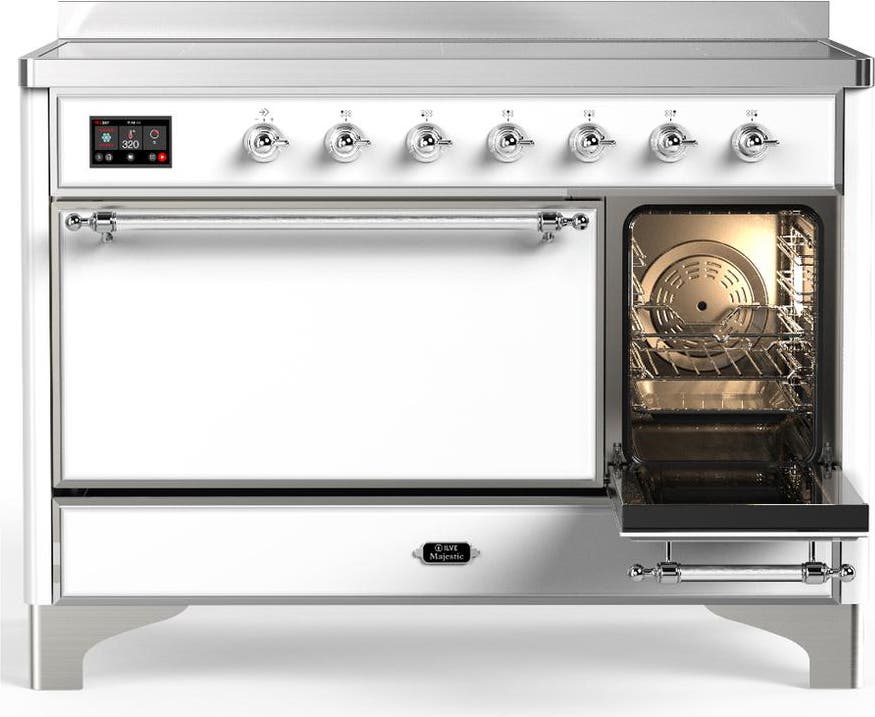 Ilve UMIB48QNR3WHC White With Chrome Trim