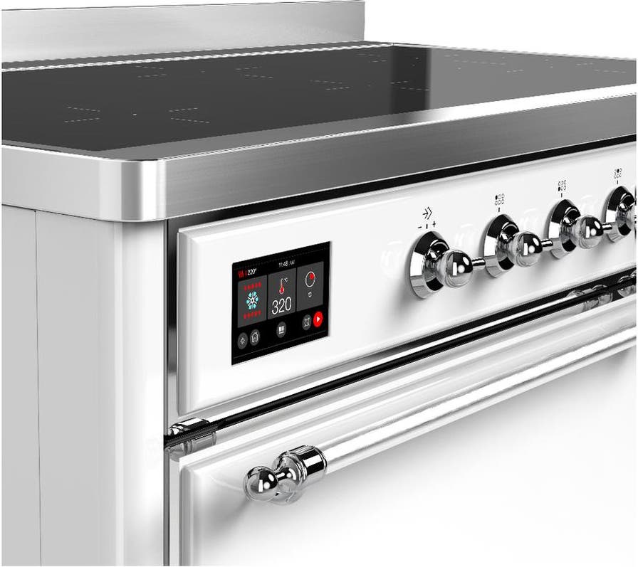 Ilve UMIB48QNR3WHC White With Chrome Trim