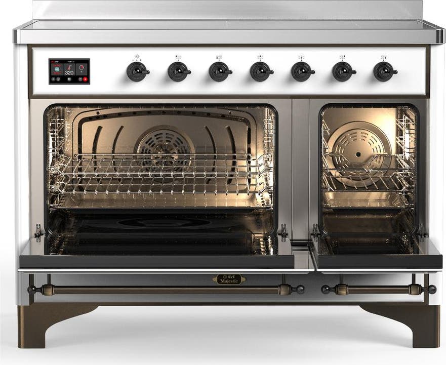 Ilve UMIB48QNR3WHB White With Burnished Trim