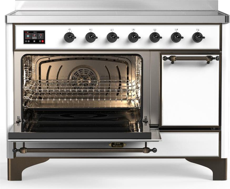 Ilve UMIB48QNR3WHB White With Burnished Trim