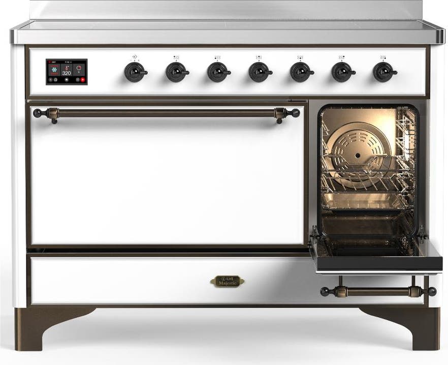 Ilve UMIB48QNR3WHB White With Burnished Trim