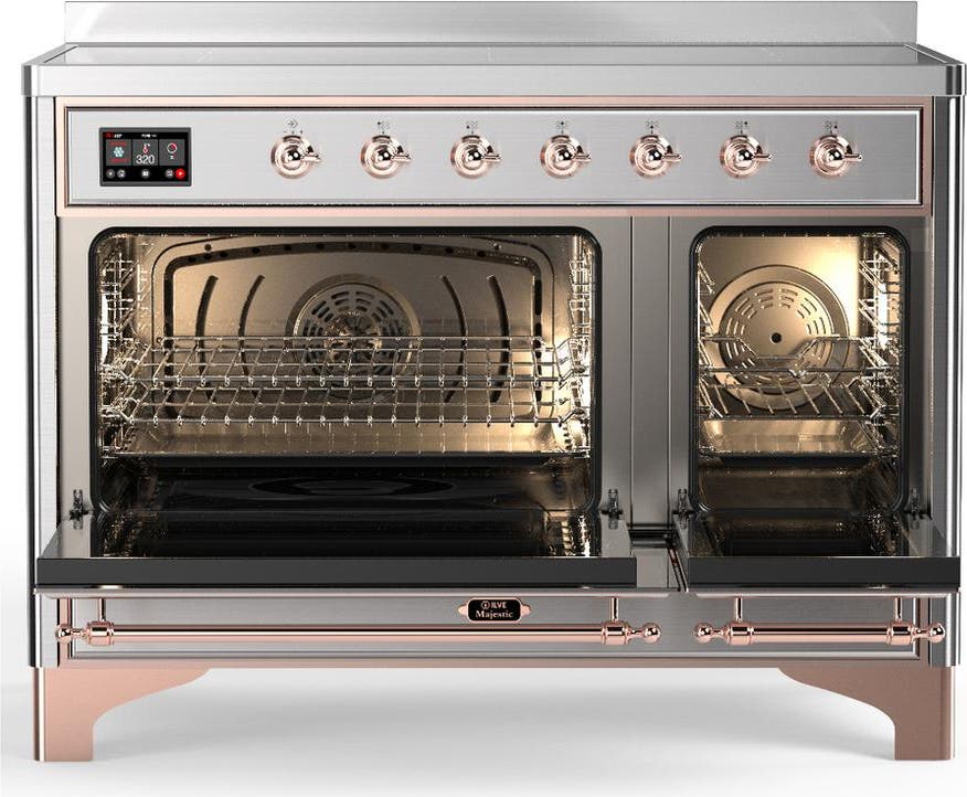 Ilve UMIB48QNR3SSP Stainless Steel With Copper Trim