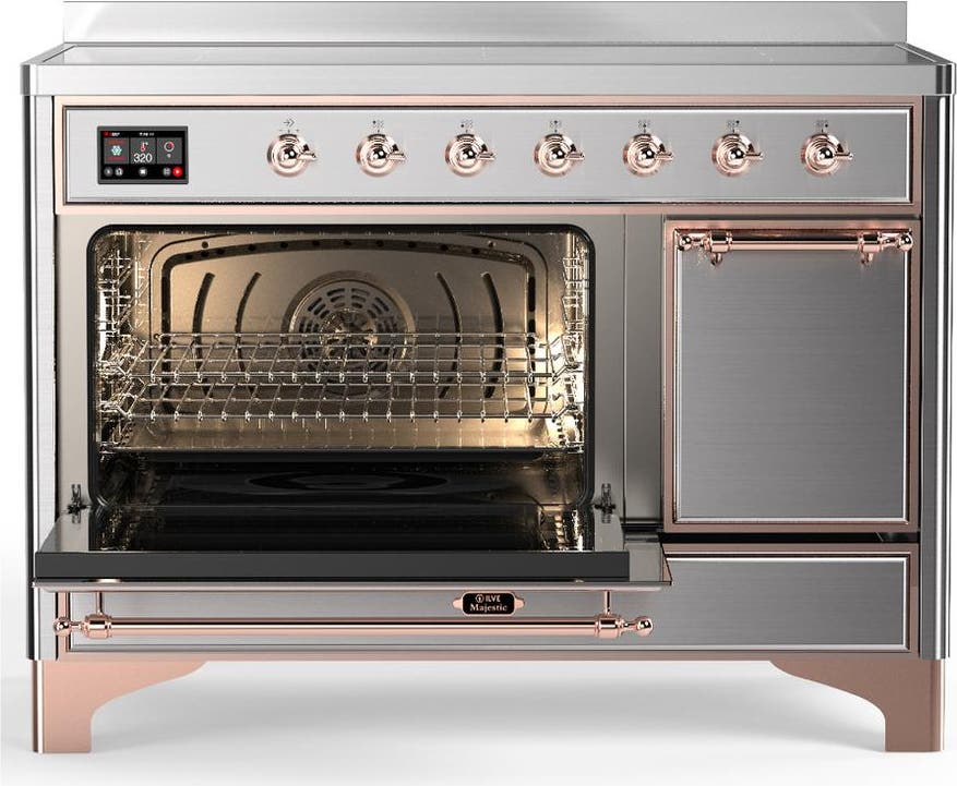 Ilve UMIB48QNR3SSP Stainless Steel With Copper Trim