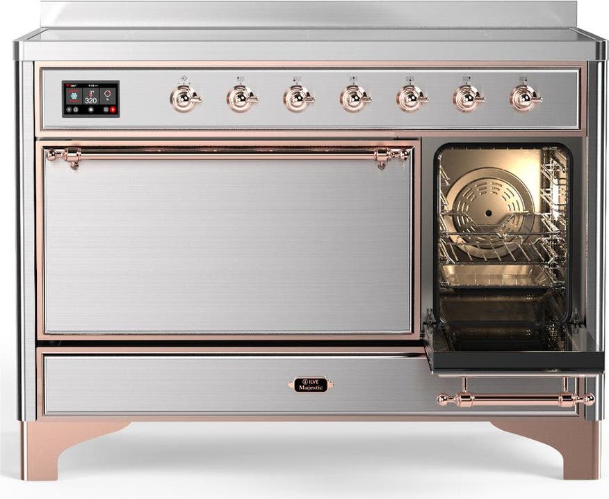 Ilve UMIB48QNR3SSP Stainless Steel With Copper Trim