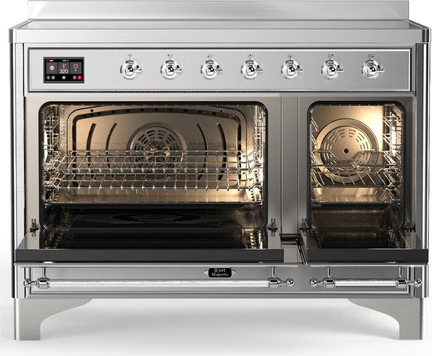 Ilve UMIB48QNR3SSC Stainless Steel With Chrome Trim