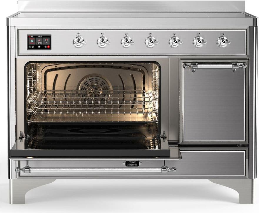 Ilve UMIB48QNR3SSC Stainless Steel With Chrome Trim