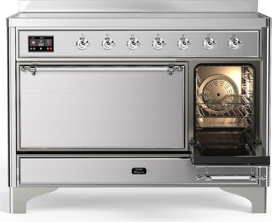 Ilve UMIB48QNR3SSC Stainless Steel With Chrome Trim