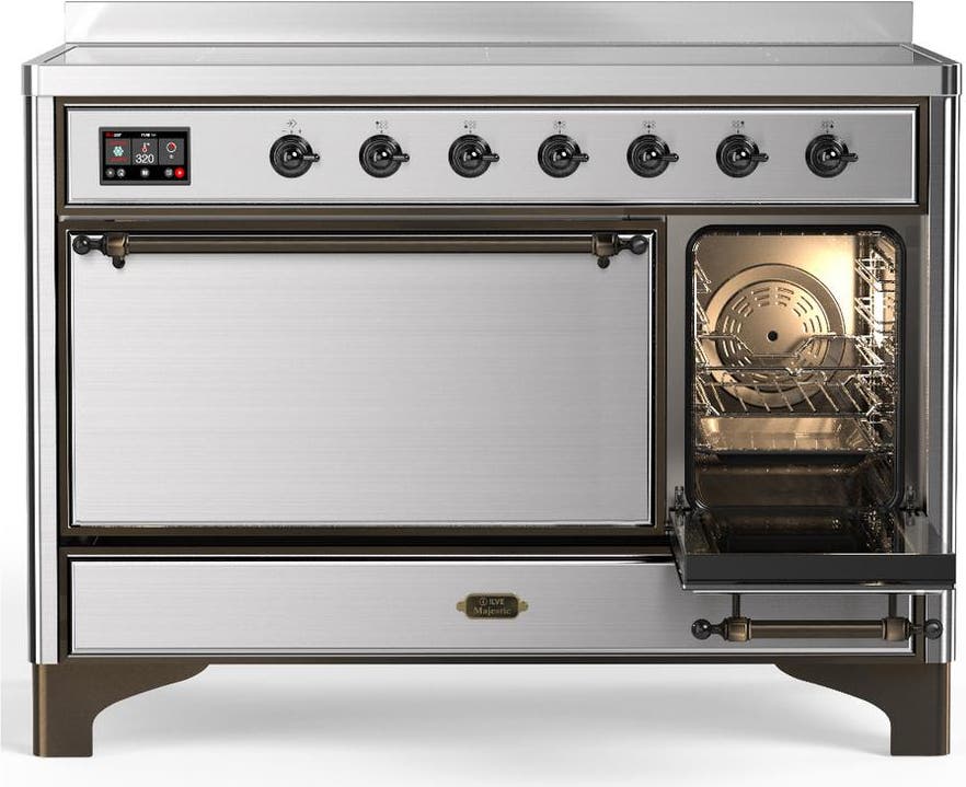 Ilve UMIB48QNR3SSB Stainless Steel With Burnished Trim