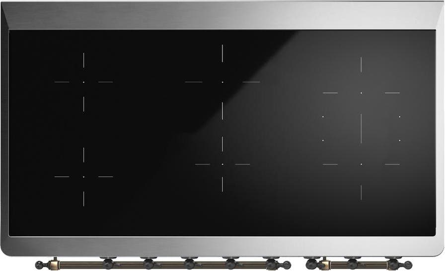 Ilve UMIB48QNR3SSB Stainless Steel With Burnished Trim