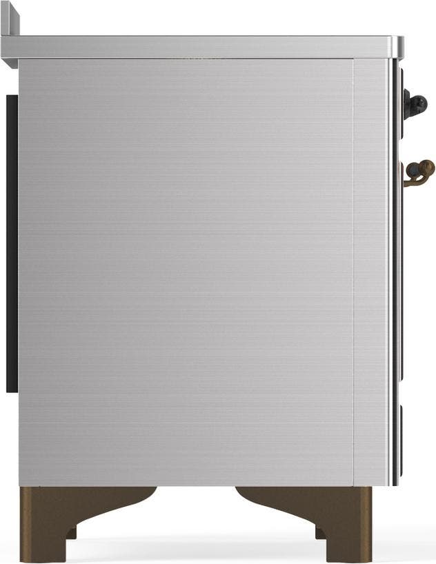Ilve UMIB48QNR3SSB Stainless Steel With Burnished Trim
