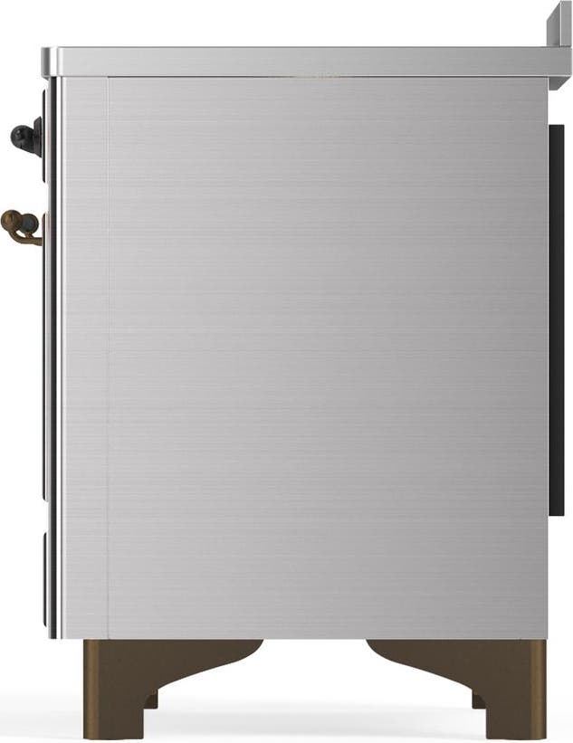 Ilve UMIB48QNR3SSB Stainless Steel With Burnished Trim
