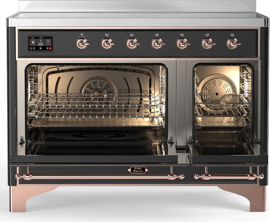 Ilve UMIB48QNR3MGP Matte Graphite With Copper Trim