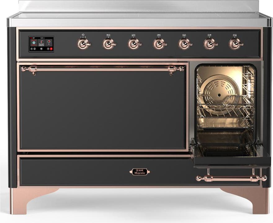 Ilve UMIB48QNR3MGP Matte Graphite With Copper Trim