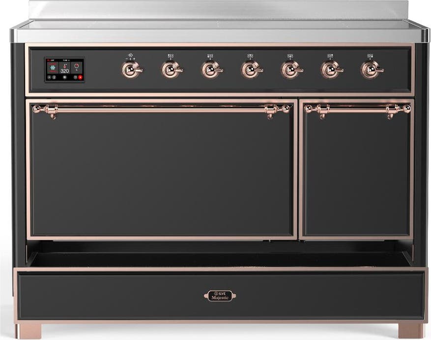 Ilve UMIB48QNR3MGP Matte Graphite With Copper Trim