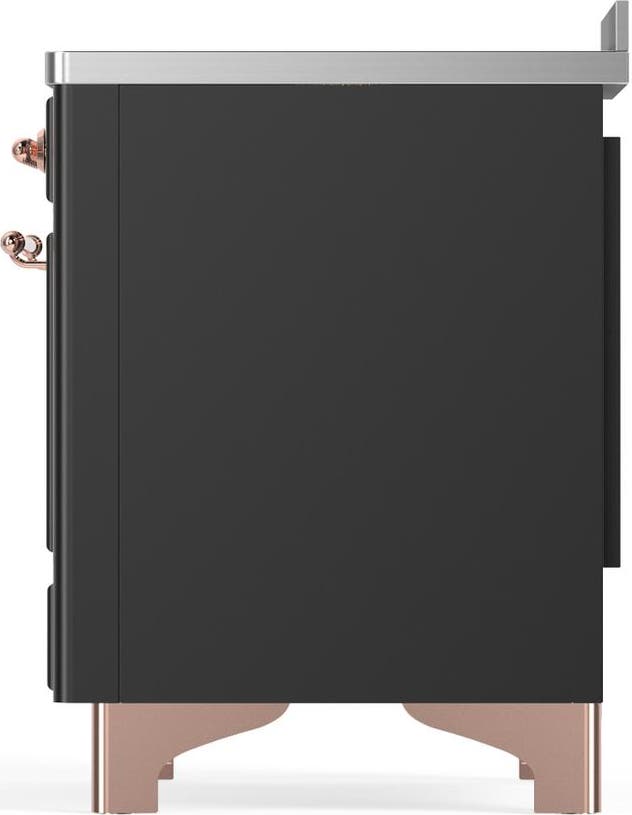 Ilve UMIB48QNR3MGP Matte Graphite With Copper Trim