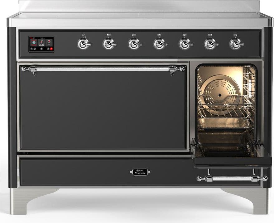 Ilve UMIB48QNR3MGC Matte Graphite With Chrome Trim