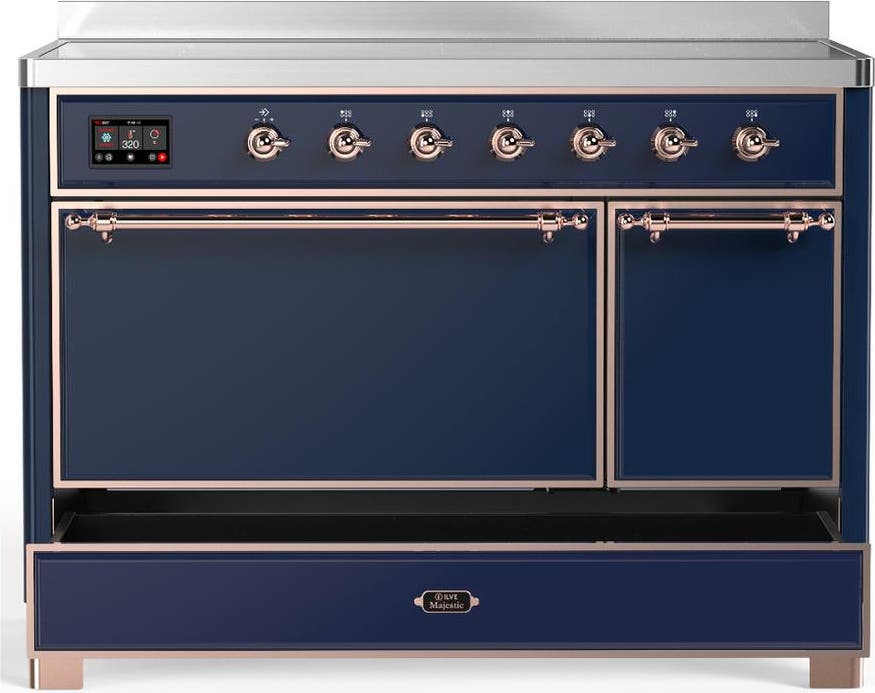 Ilve UMIB48QNR3MBP Midnight Blue With Copper Trim
