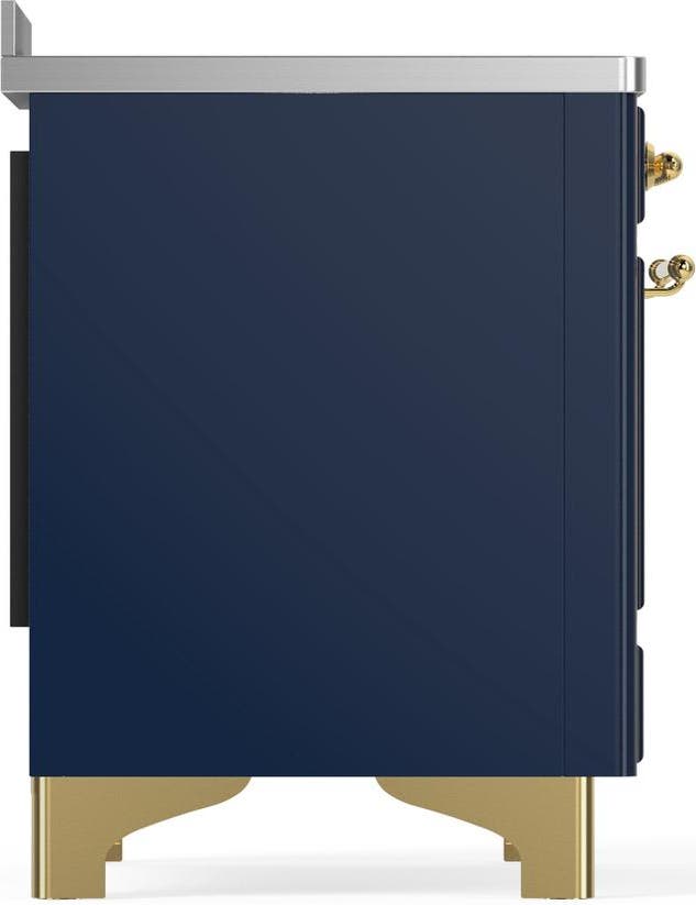 Ilve UMIB48QNR3MBG Midnight Blue With Brass Trim