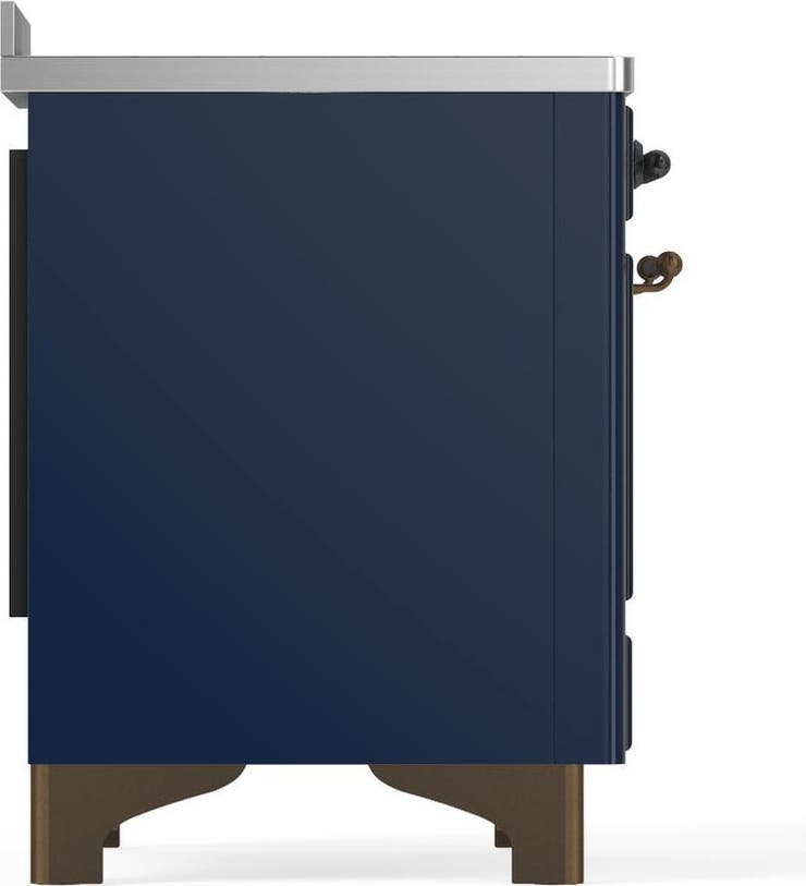 Ilve UMIB48QNR3MBB Midnight Blue With Burnished Trim