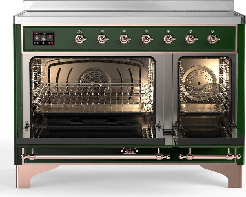 Ilve UMIB48QNR3EGP Emerald Green With Copper Trim