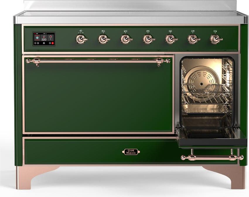 Ilve UMIB48QNR3EGP Emerald Green With Copper Trim
