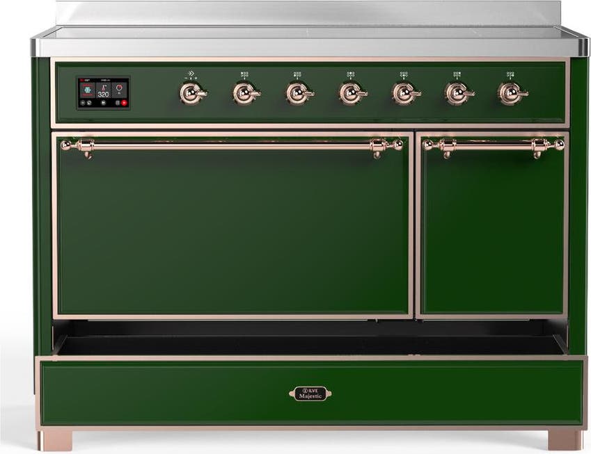 Ilve UMIB48QNR3EGP Emerald Green With Copper Trim