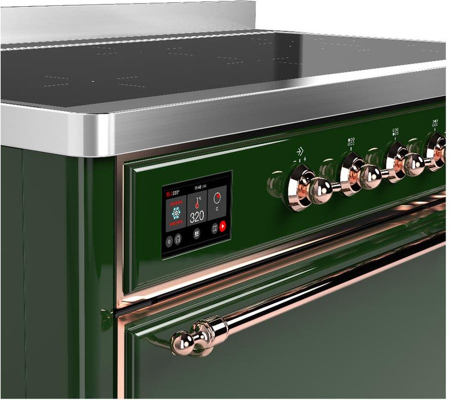 Ilve UMIB48QNR3EGP Emerald Green With Copper Trim