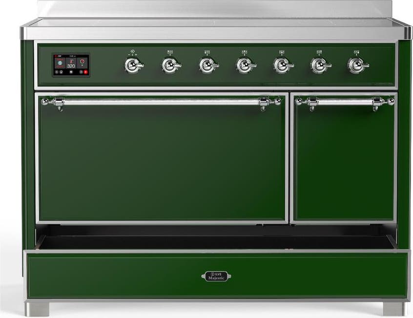 Ilve UMIB48QNR3EGC Emerald Green With Chrome Trim