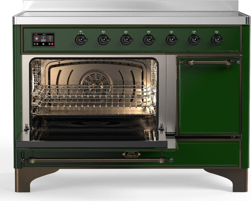 Ilve UMIB48QNR3EGB Emerald Green With Burnished Trim
