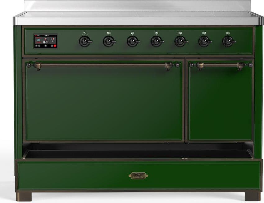 Ilve UMIB48QNR3EGB Emerald Green With Burnished Trim