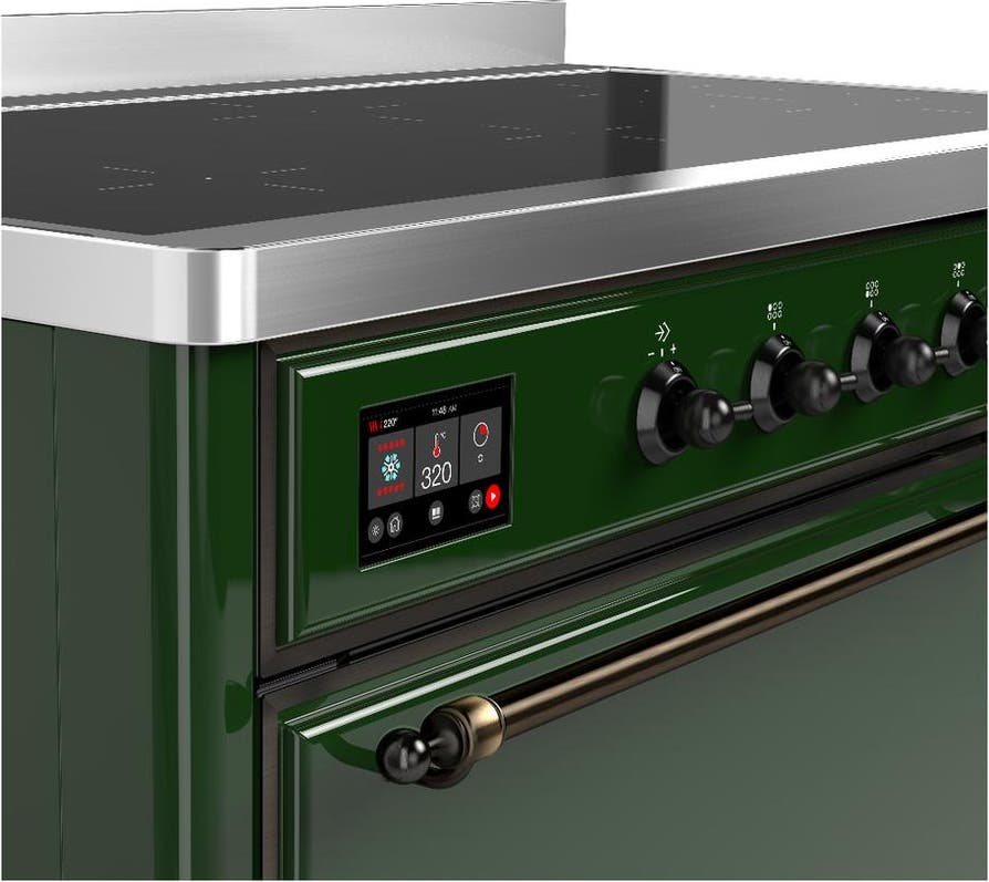 Ilve UMIB48QNR3EGB Emerald Green With Burnished Trim