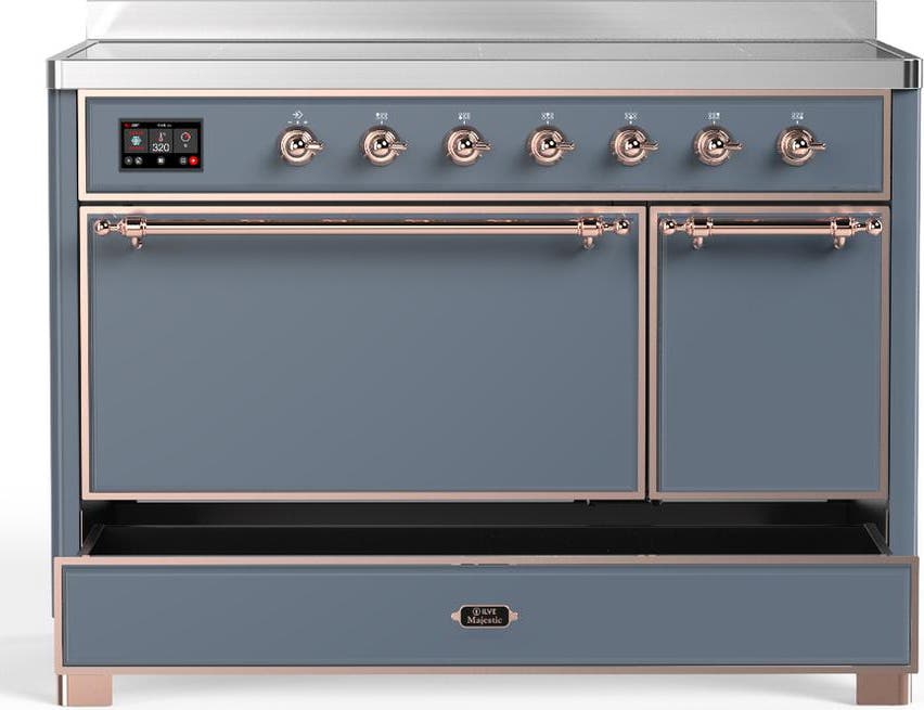 Ilve UMIB48QNR3BGP Blue Grey With Copper Trim