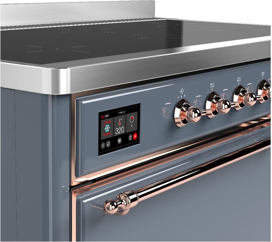 Ilve UMIB48QNR3BGP Blue Grey With Copper Trim