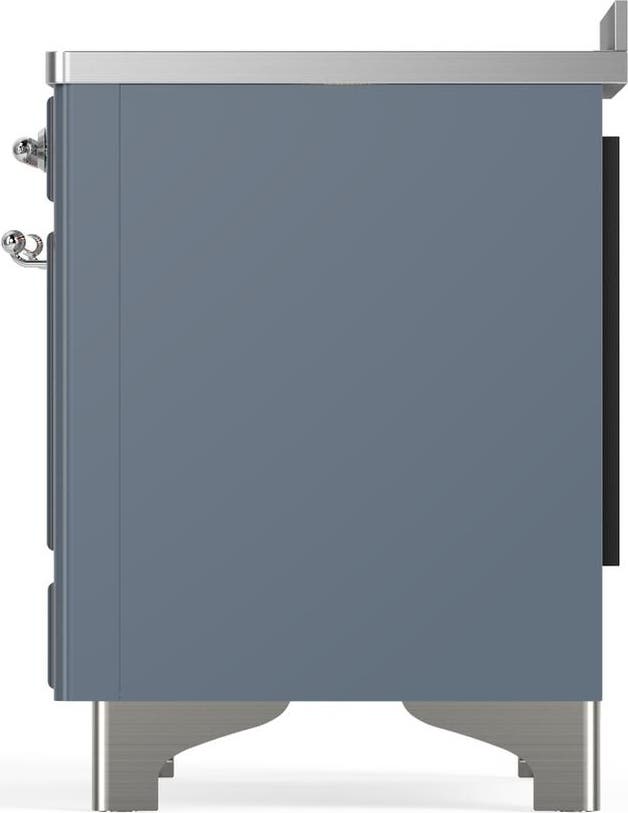 Ilve UMIB48QNR3BGC Blue Grey With Chrome Trim