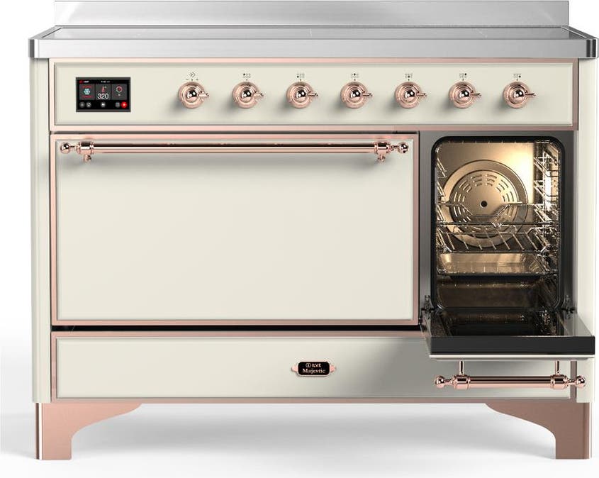 Ilve UMIB48QNR3AWP Antique White With Copper Trim
