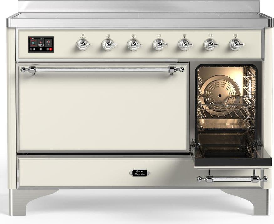 Ilve UMIB48QNR3AWC Antique White With Chrome Trim