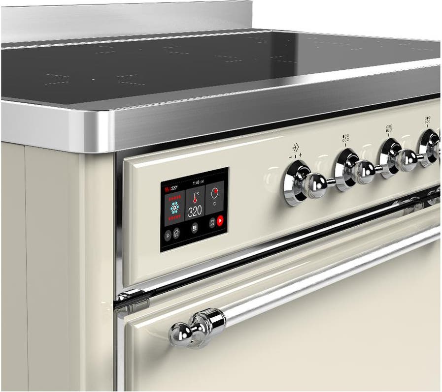 Ilve UMIB48QNR3AWC Antique White With Chrome Trim