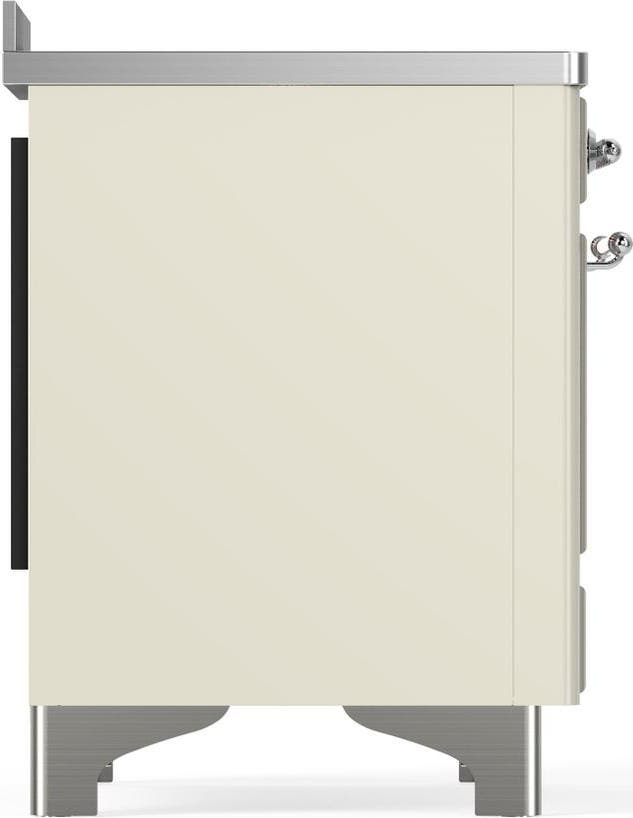 Ilve UMIB48QNR3AWC Antique White With Chrome Trim