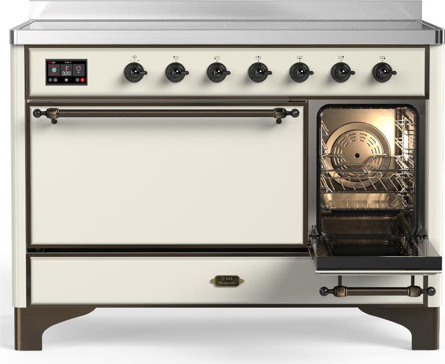 Ilve UMIB48QNR3AWB Antique White With Burnished Trim