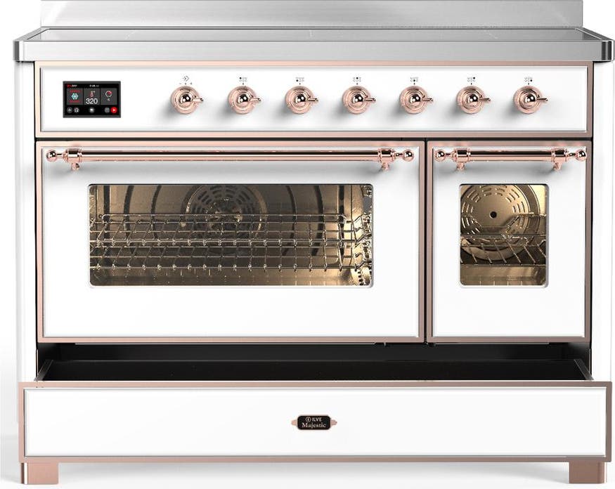 Ilve UMIB48NR3WHP White With Copper Trim