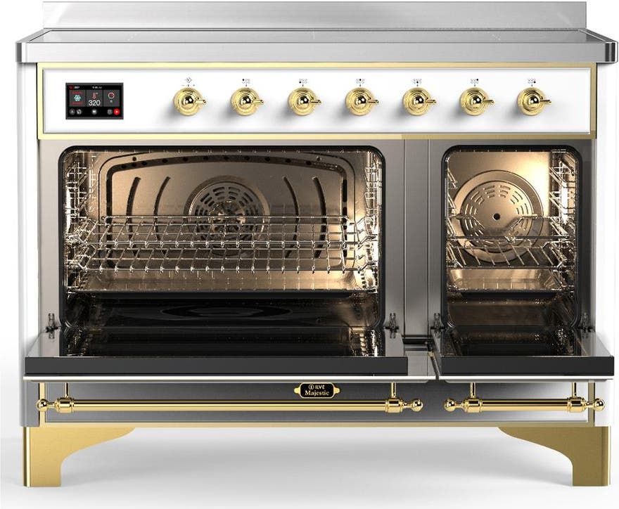 Ilve UMIB48NR3WHG White With Brass Trim