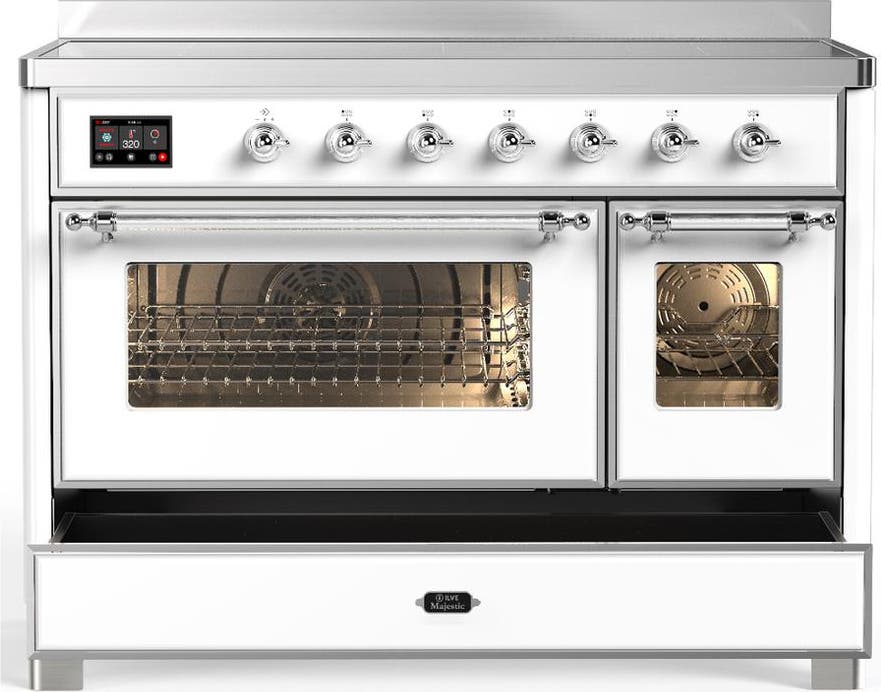 Ilve UMIB48NR3WHC White With Chrome Trim