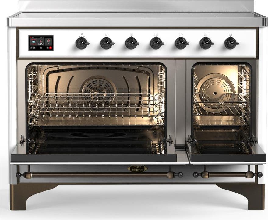 Ilve UMIB48NR3WHB White With Burnished Trim