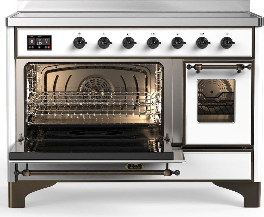 Ilve UMIB48NR3WHB White With Burnished Trim