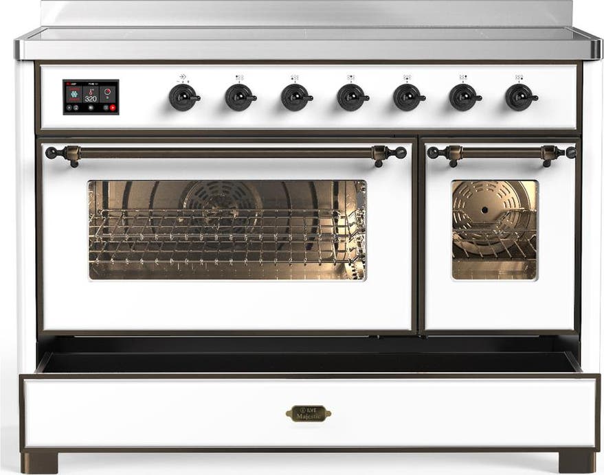 Ilve UMIB48NR3WHB White With Burnished Trim
